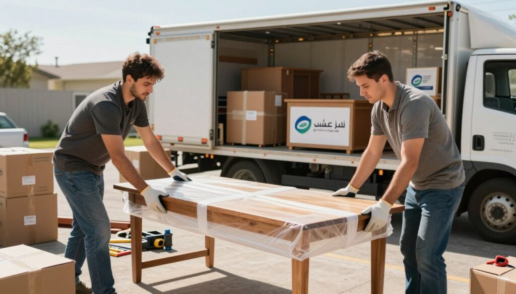 نقل عفش مع فك وتركيب وتغليف